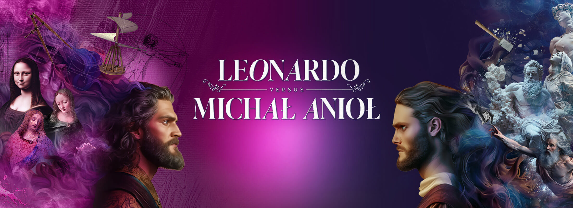 Leonardo versus Michał Anioł w Art Box Experience